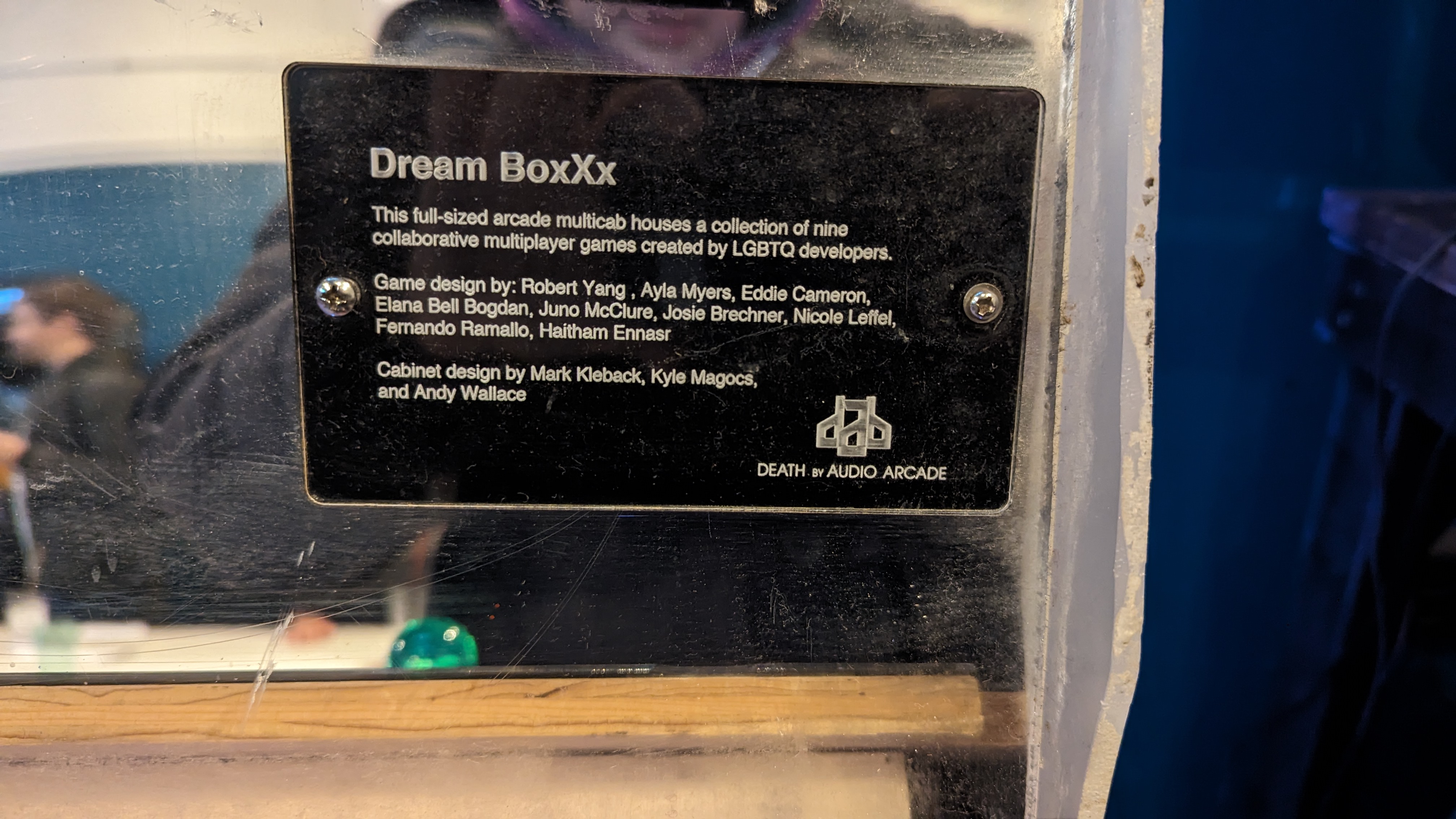 Dream BoxXx This full-sized arcade multicab houses a collection of nine collaborative multiplayer games created by LGBTQ developers. Game design by: Robert Yang, Ayla Myers, Eddie Cameron, Elana...
