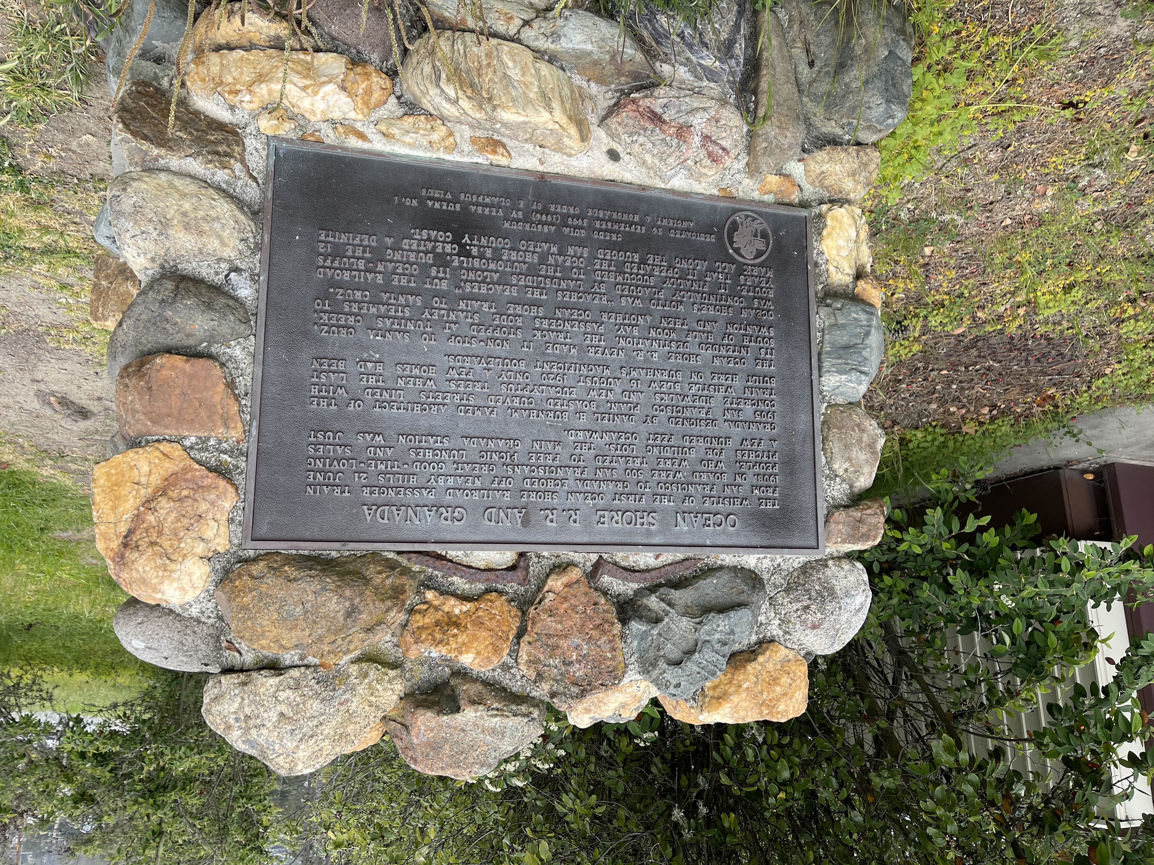 Ocean Shore R.R. and Granada The whistle of the first Ocean Shore Railroad passenger train from San Francisco to Granada echoed off nearby hills on June 10th, 1908. There were 300 San Franciscans,...