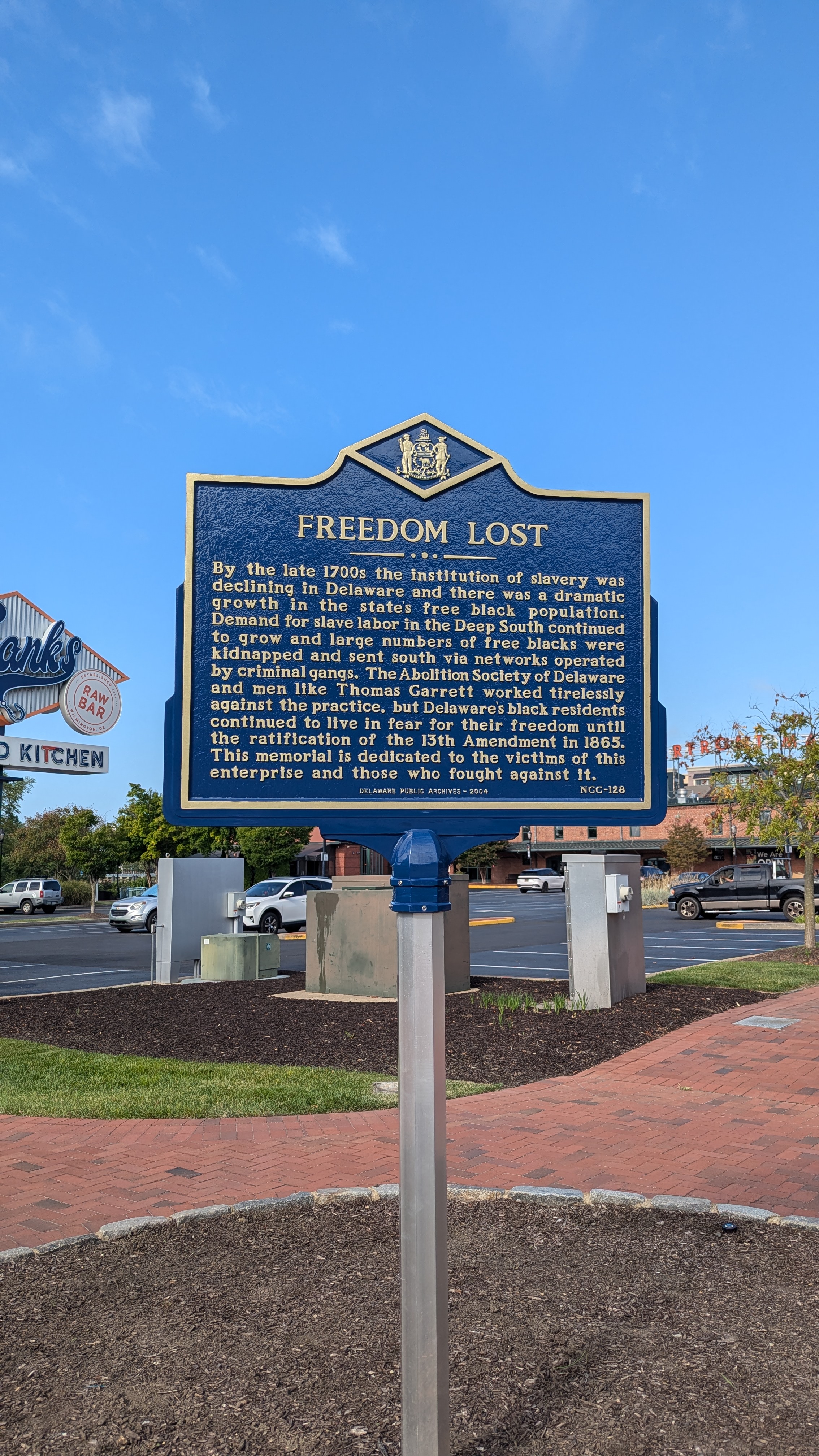 FREEDOM LOST By the late 1700s the institution of slavery was declining in Delaware and there was a dramatic growth in the state's free black population. Demand for slave labor in the Deep South...