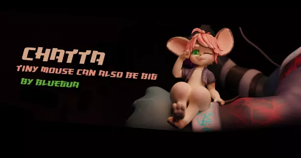 3d Model Chat Chatta Tiny Tiny Mouse By Bluegua Vrcarena