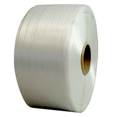 Fita de cintar têxtil fio a fio 19 mm x 600 m - Qualidade PRO TECPLAST FF - Alta resistência 550kg - Cinta têxtil PET