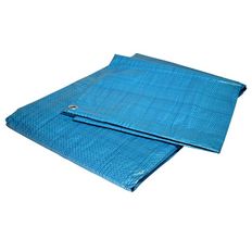 Construction Site Tarpaulin 8x12 m - TECPLAST - EC80CH - Blue - Economical - Protective Tarpaulin for interior work - Anti-dust