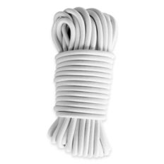 White Bungee cord 60 meters - PRO Quality TECPLAST 9SW - Elastic cord for tarpaulin with diameter 9 mm