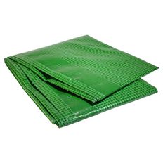 Verf dekzeil 4 x 6 m - TECPLAST 170PE - Groen versterkt dekzeil - Hoge kwaliteit - Beschermend dekzeil voor vloeren en meubilair