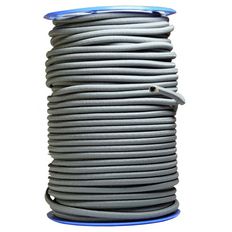 Grey Bungee cord 15 meters - PRO Quality TECPLAST 9SW - Elastic cord for tarpaulin with diameter 9 mm