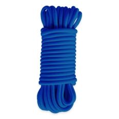 Corda elastica Blu 15 m - Qualità PRO TECPLAST 9SW - Cavo per teloni con diametro 9 mm