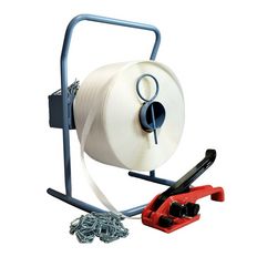 Kit 1 Cord strapping roll 19 mm x 600 m + 1 FREE tensioner + 1 dispenser + buckles - Resistance 550kg - TECPLAST KFF2