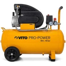 VITO 50L Quiet Air Compressor 10 bar 145 PSI 2.5 HP Flow rate 206 L/min