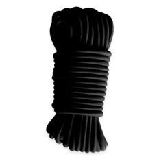 Black Bungee cord 50 meters - PRO Quality TECPLAST 9SW - Elastic cord for tarpaulin with diameter 9 mm