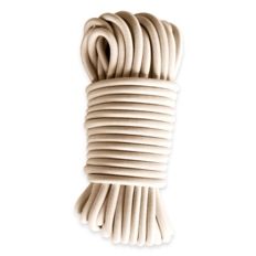 Corda elástica Marfim 20 metros - Qualidade PRO TECPLAST 9SW - Tensor para lona com diâmetro 9 mm