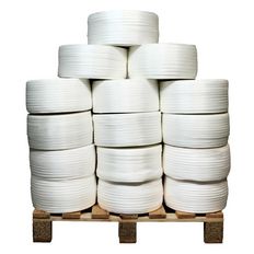Lote de 38 Fitas de cintar têxtil trançada 19 mm x 500 m incluindo 8 GRÁTIS - Cinta de alta resistência 750kg - TECPLAST LFT4