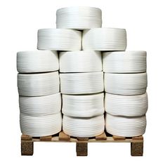 Lot de 38 Feuillards de cerclage tressés 19 mm x 500 m dont 8 OFFERTS - Feuillard Haute Résistance 750kg - TECPLAST LFT4