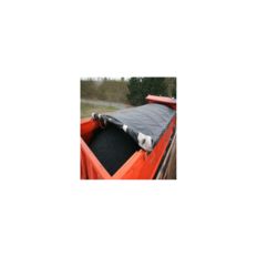 Thermisch dekzeil voor asfalt 8 x 9 m - Zwart - 5 jaar Garantie - TECPLAST FL370 - Dekzeil voor asfalttransport - Made in France