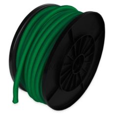 Corda elastica Verde 25 m - Qualità PRO TECPLAST 9SW - Cavo per teloni con diametro 9 mm