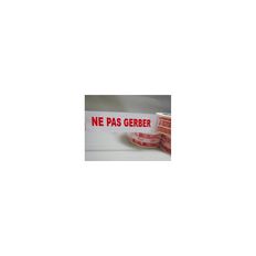 White Parcel Tape 28µ printed "NE PAS GERBER" in red - Shipping adhesive roll 50 mm x 100 m