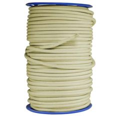 Seconda Vita : 25 metri di ritagli di corda elastica Avorio da 9 mm (lunghezze casuali) - Qualità PRO TECPLAST 9SW
