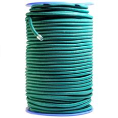 Tweedehands : Groen elastisch bungeekoord 9mm - 25 meter in verschillende stukken (willekeurige lengtes) - Professionele kwaliteit - TECPLAST 9SW