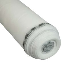 White Scaffold netting 3,07x50 m - PRO Quality TECPLAST 50EC - Scaffolding protection net for construction site - Rubble protection