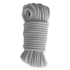 Grey Bungee cord 60 meters - PRO Quality TECPLAST 9SW - Elastic cord for tarpaulin with diameter 9 mm