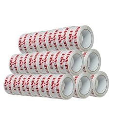 Ruban adhésif d'emballage 28µ blanc imprimé "BANDE DE GARANTIE" en rouge - rouleau d'expédition 50 mm x 100 m - Carton de 36
