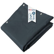 Telo per Tunnel Agricolo 2x3 m Grigio Antracite - Garantia de 5 anni TECPLAST - LP506TU – Telone PVC Impermeabile per Tunnel di stoccaggio