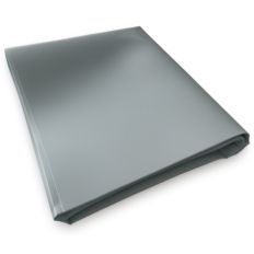 Grey Firewood Cover without Eyelets 1,5x3 m - 10 years Warranty TECPLAST - XP640BO - Waterproof PVC tarp - Made in France
