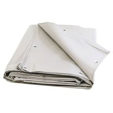 Seconda Vita : Telo Protettivo 4x6 m Bianco - Qualità 10 anni TECPLAST - XP640MU - Made in France (Nuovo stato: Formato specifico)