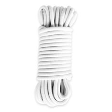 Corda elástica Branca 15 metros - Qualidade PRO TECPLAST 9SW - Tensor para lona com diâmetro de 9 mm