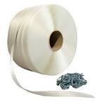 Pack 1 Cord strapping roll 16 mm x 850 m + 250 Buckles - High Strength textile strap 450kg - TECPLAST PFF1