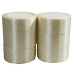 Transparent reinforced filament tape 130µ - Duct tape 50 mm x 50 m - Box of 6 rolls