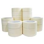 Set of 48 Yellow Masking tapes 19 mm x 50 m up to 80° - Yellow Paper Tape TECPLAST