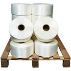 Lote de 12 Fitas de cintar têxtil fio a fio 19 mm x 600 m incluindo 2 GRÁTIS - Cinta de alta resistência 550kg - TECPLAST LFF2