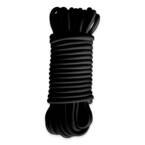 Zwart elastisch bungeekoord - 15 meter - Professionele kwaliteit - TECPLAST 9SW - Spanner voor dekzeil met een diameter van 9 mm