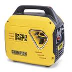 Gerador silencioso inversor CHAMPION 2200W. Motor 4T a gasolina 79 Cm3 Autonomia + 10 horas