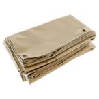 Holzplane 3x4 m Dunkelbeige - 5 Jahre Garantie TECPLAST - LP506BO - Wasserdichte Schutzplane aus PVC für Brennholz