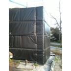 Black Noise Barrier Tarp 2,05x3,55 m - TECPLAST 610AC - Anti-Noise Tarpaulin for construction sites - Sound insulation - Made in France