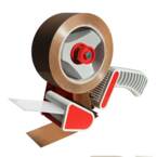 Handmatige metalen lijmdispenser voor rollen van 50 mm breed. Wordt verkocht zonder lijm.