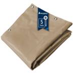 Telo Tettoia per auto 2,5x3 m Beige scuro - Garantia de 5 anni TECPLAST - LP506CP - Telo impermeabile in PVC per Carport