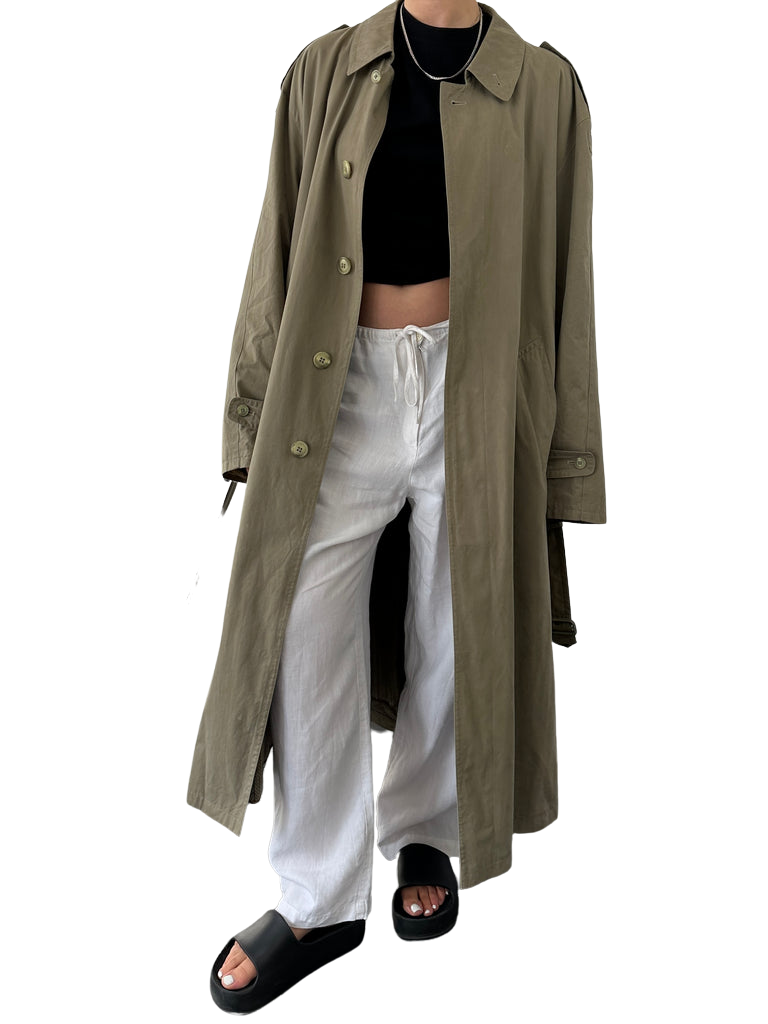 https://storage.googleapis.com/download/storage/v1/b/whering.appspot.com/o/marketplace_product_images%2Fdarebridge-vintage-belted-cotton-trench-coat-khaki-qrC9YJvd1VFRWijUHikesf.png?generation=1688384845003105&alt=media