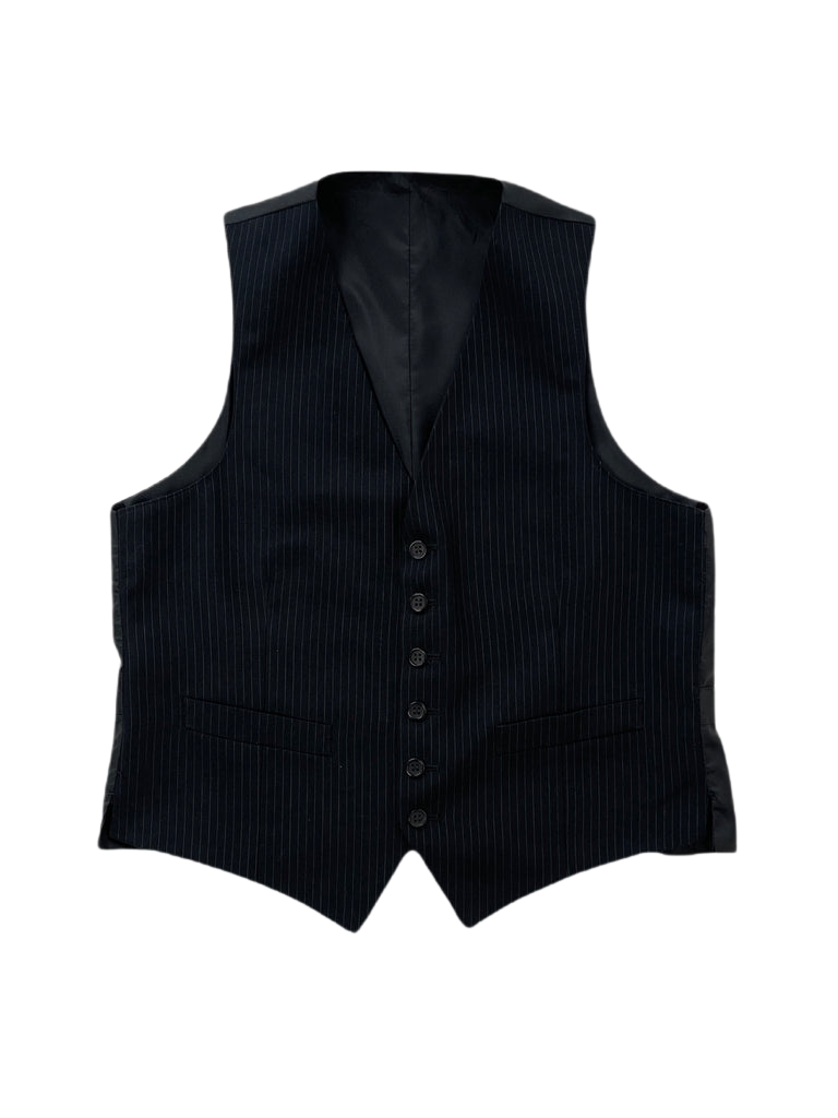 Vintage Tailored Pinstripe Waistcoat