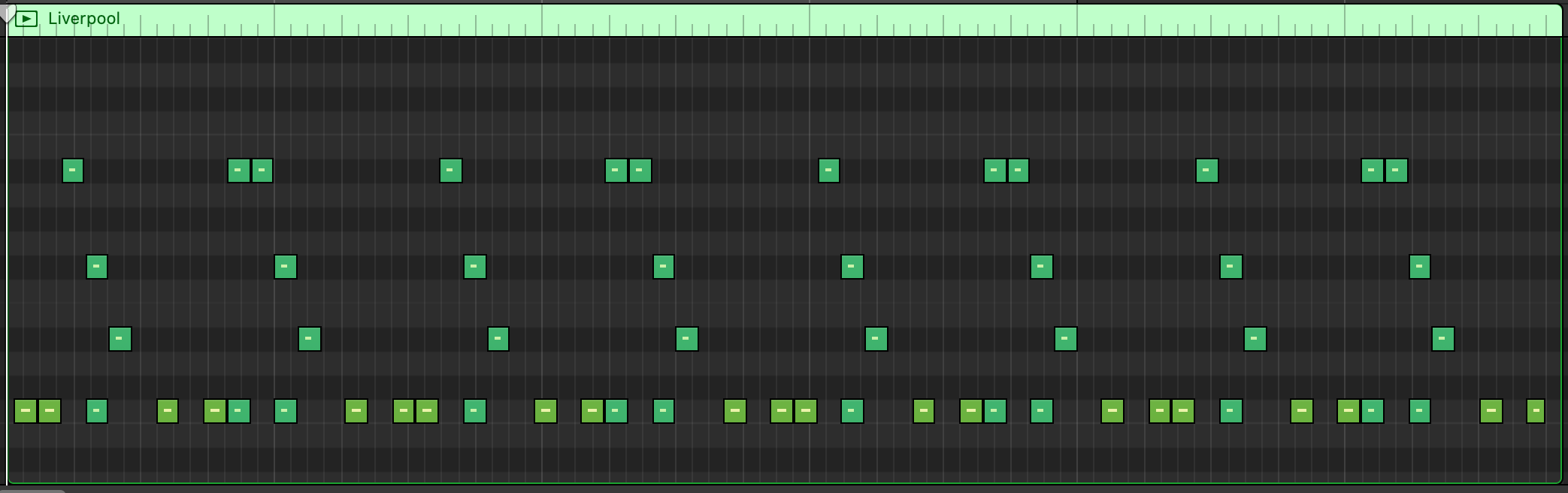 drum pattern pianoroll