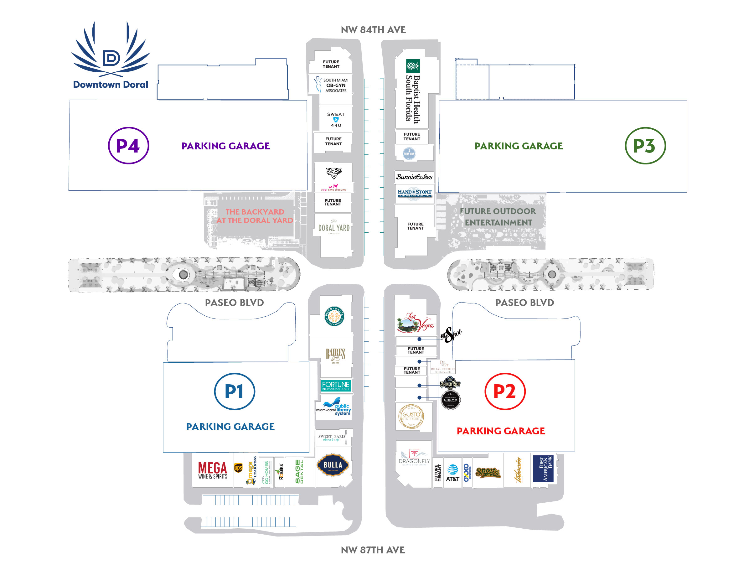 Downtown Doral Map