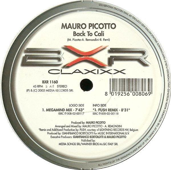 Back To Cali — Mauro Picotto