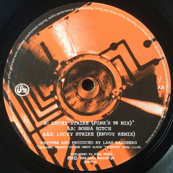 Lucky Strike (Funk’s 98 Mix) / Bossa Bitch — Funk D'Void