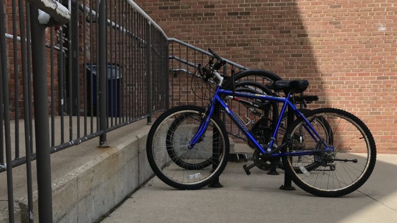 Bikes at rack