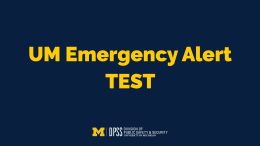 EMERGENCY ALERT TEST