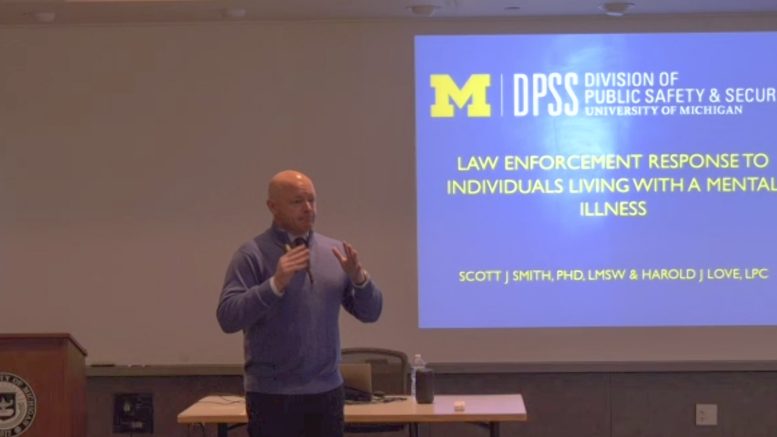 Law enforcement response to individuals living with a mental illness training presentation