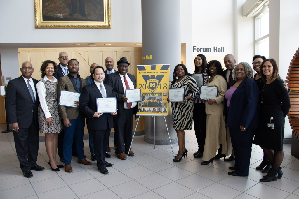 Students from Wayne County Community College District (WCCCD) receiving a program completion award on [DATE] for successfully completing a semester-long externship with DPSS.