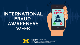 Graphic for International Fraud Awareness Week