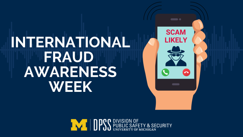 Graphic for International Fraud Awareness Week